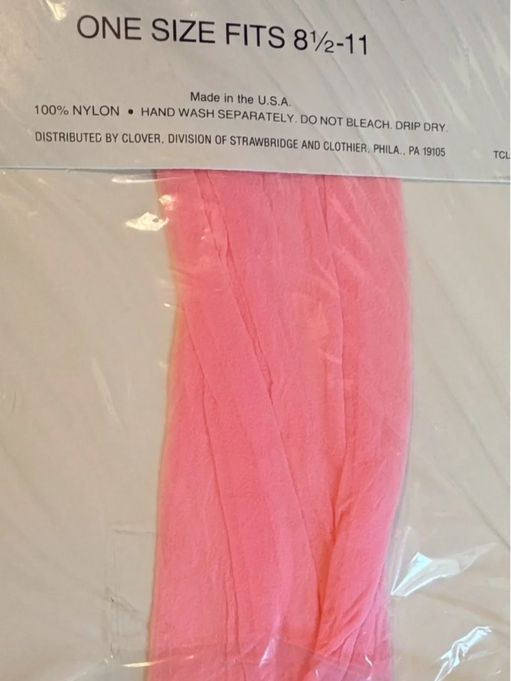 VTG Clover Pink Thigh High Nylon Stockings Size 8.5-11 M/L